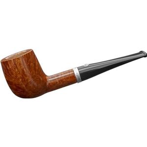 BARLING Fluitje Nelson The Very Finest 1812 van stadlerweine/Straight Billiard/lengte 145 mm/kophoogte 45 mm/kopboring 21 mm/9 mm/applicatie sterling zilver