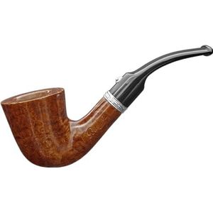 BARLING Fluitje Nelson The Very Finest 1821 van stadlerweine/Bent Calabash; lengte: 130 mm; kophoogte 45 mm; kopboring 20 mm/9 mm/applicatie sterling zilver