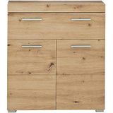 trendteam smart living Badkamerkast commode Amanda, 73 x 79 x 31 cm in eiken met lade en veel opbergruimte