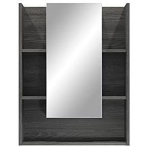 Daily spiegelkast 1 deur, 5 planken, wit.