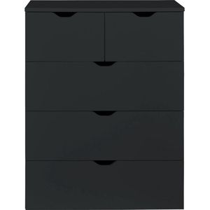 trendteam smart living Basix Commode, zwart, 80 x 101 x 40 cm
