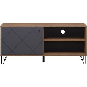 Montez TV-meubel 1 deur, 2 planken, grafiet.