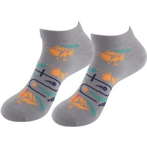 LILY MAJA Sneaker Sokken Koppels (Pack van 2), Grijs, 75-79 EU