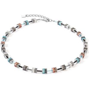 Coeur de Lion Collier 4409/10-2011 Aqua-Brown