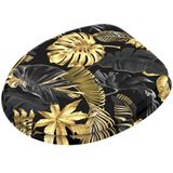 Sanilo WC-Sitz Golden Leaves, mit Absenkautomatik, BxL: 37,7 x 42,0 - 47,0 cm