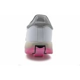 Breezy Rollers Kinder Sneakers met Wieltjes - Wit Roze LED - Schoenen met wieltjes - Rolschoenen - Maat: 29