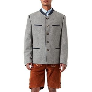 Stockerpoint Stachus Klederdrachtjanker voor heren, lichtgrijs/blauw., 52
