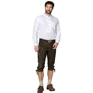 Stockerpoint heren leren broek, Bison spekt, 44