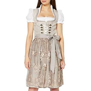 Stockerpoint Dirndl Elyse jurk voor speciale gelegenheden, dames, Taupe