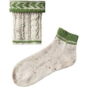 STOCKERPOINT - Klederdracht Sokken - Nude - Lichtgroen - Color-Blocking