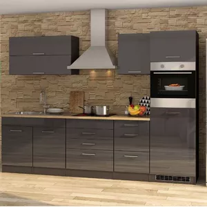 Lima Hangende Keukenkast 80cm B1 H72cm - Wit & Sonoma Eiken - 2 Deuren