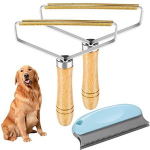Pluisroller, pluisverwijderaar, 3 stuks kleverige spullen, dierenharen, pluisborstel, kattenhaarverwijderaar, hondenharen verwijderen stof shaver voor tapijt, kleding, dierenhaar
