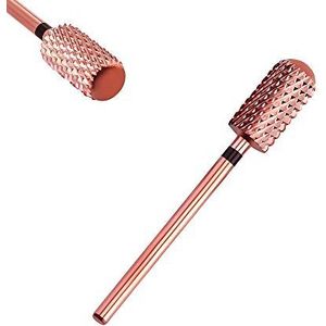Corintian Nagelfrees, opzetstuk hardmetaal, ronde kop, cilinderbit, fijn, extra grof voor manicure, pedicure van gelnagels, acrylnagels, accessoires als eeltfrees en nagelriemverwijderaar (extra grof)