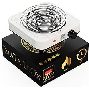 Mata Leon Heat Up elektrische kolenaansteker van hoge kwaliteit, inclusief rooster voor shisha-kolen, 1000 W