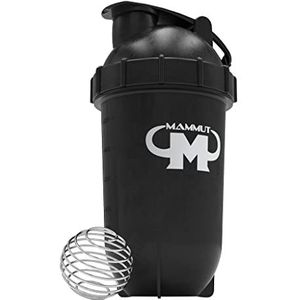 Mammut Nutrition - Innovatieve proteïne/eiwitshaker ProteinMaster® met afgeronde randen voor eenvoudige reiniging - zwart - BPA-vrij - 500 ml