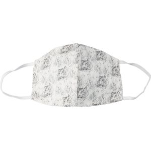 Wasbaar Mondkapje Heren Premium Tigers - 100% katoen - Pak van 5 Stuks