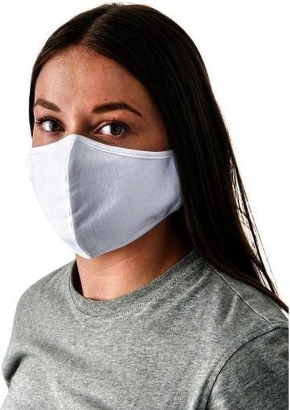 Stofmaskers - Wit - 100% Katoen - 5 Stuks