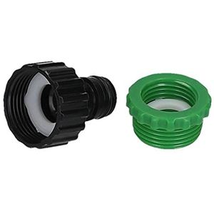 mumbi Slangaansluiting 1/2 inch en 3/4 inch kraanstuk kraanconnector met binnendraad voor kranen, groen