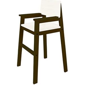 Kinderstoel hoge stoel massief hout beuken kleur palisander/wit trapstoel beuken voor eettafel, kinderstoel voor kinderen, stabiel en onderhoudsvriendelijk, vele kleuren mogelijk