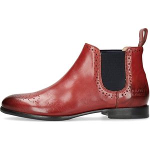 MELVIN & HAMILTON MH HAND MADE SHOES OF CLASS Dames Sally 16 Derby, Rood Rood Crust Ruby Elastische Navy Lining Rich Tan Binnenzool Leer Hrsrnavyv, 39 EU