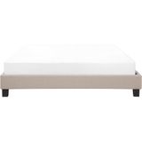 ROANNE - Tweepersoonsbed - Donkerhout - 180 x 200 cm - Polyester