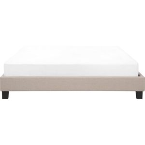 ROANNE - Tweepersoonsbed - Donkerhout - 180 x 200 cm - Polyester