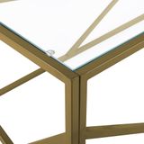 ORLAND - Salontafel - Goud - Glas