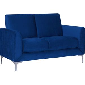 FENES - Tweezitsbank - Blauw - Fluweel