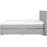 DUCHESS - Boxspring - Grijs - 160 x 200 cm - Polyester