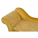 Beliani BIARRITZ - Chaise longue - Geel - Fluweel | Exclusieve en comfortabele retro chaise longue