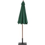 Beliani TOSCANA - Parasol - Donkere houtkleur - 270 cm - Polyester