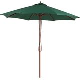 Beliani TOSCANA - Parasol - Donkere houtkleur - 270 cm - Polyester