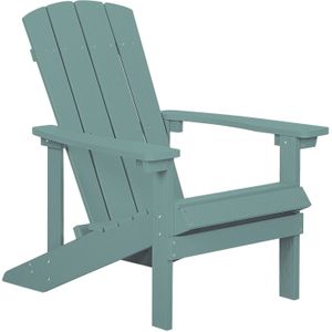 Beliani ADIRONDACK  - Tuinstoel - Turquoise - Kunsthout