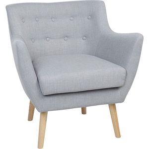 DRAMMEN - Fauteuil - Grijs - Polyester