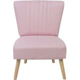 VAASA - Fauteuil - Roze - Polyester