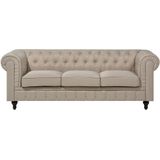 CHESTERFIELD - Woonkamerset - Beige - Polyester