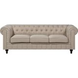 CHESTERFIELD - Woonkamerset - Beige - Polyester