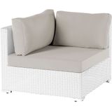 Beliani SANO - Loungeset voor 4 - Wit - PE rotan