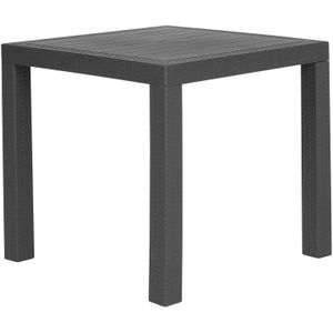 Beliani FOSSANO  - Tuintafel - Grijs - 80 x 80 cm - Synthetisch materiaal