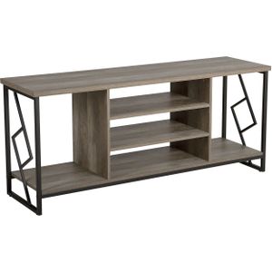 Beliani FORRES  - TV-meubel - Donkere houtkleur - Spaanplaat