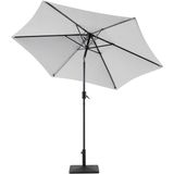 Parasol lichtgrijs polyester aluminium ⌀ 270 cm terras balkon tuin