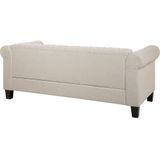 CHESTERFIELD - Chesterfield bank 2-zits - Beige - Polyester