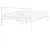 CUSSET - Tweepersoonsbed - Wit - 160 x 200 cm - Metaal