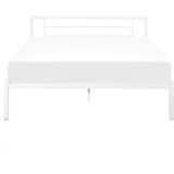 CUSSET - Tweepersoonsbed - Wit - 160 x 200 cm - Metaal