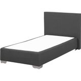 PRESIDENT - Boxspringbed - Grijs - 90 x 200 cm - Polyester