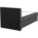 PRESIDENT - Boxspringbed - Grijs - 90 x 200 cm - Polyester