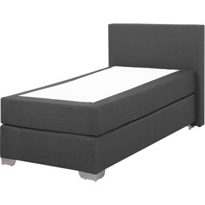 PRESIDENT - Boxspringbed - Grijs - 90 x 200 cm - Polyester