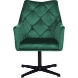 VAKSALA - Fauteuil - Groen - Fluweel