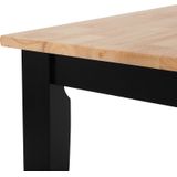 HOUSTON - Eettafel - Zwart - 75 x 120 cm - Rubberhout