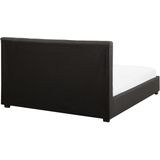 ROCHELLE - Bed opbergruimte - Donkergrijs - 180 x 200 cm - Polyester